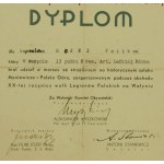 Dyplom 13 Pułk Artylerii Lekkiej, Wołyń 1936 r. (604)