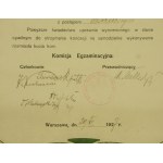 Świadectwo Szkoły Podoficerskiej Podmajstrzych Podkuwaczy 1927 r. (607)