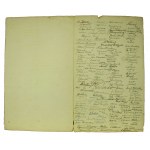 Jozef Pilsudski, Gruß zum Namenstag mit zahlreichen Unterschriften, 1919. (614)