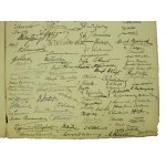 Jozef Pilsudski, blahopřání k jmeninám s četnými podpisy, 1919. (614)