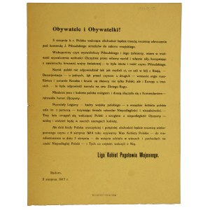 Leaflet of the Women's Emergency League, Radom 1917. (616)
