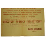 Plakat des Bürgerkomitees in Myślenice 1915. (617)