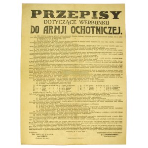 Afisz Werbunek do Armii Ochotniczej 4 lipiec 1920 r. (618)