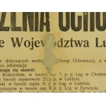 Náborový plakát dobrovolníků z Lublinského vojvodství z července 1920. (619)
