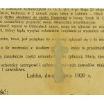 Afisz Werbunek Ochotników z Województwa Lubelskiego lipiec 1920 r. (619)