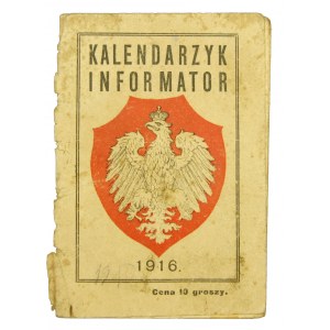 Calendar guide 1916 with patriotic motif (855)