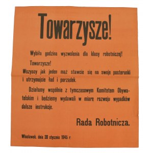 Afisz Rady Robotniczej, Włocławek 1945 r. (865)
