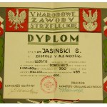 Dyplom - Narodowe Zawody Strzeleckie, M. S. Wojsk. Lwów, 1930 r. (246)