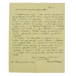 Ignacy Daszyński, politician, Speaker of the Sejm - correspondence [8 letters] (247)