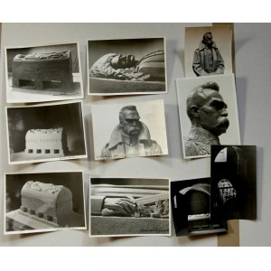 [Kułak Mikołaj] Zestaw 10 unikalnych fotografii z projektem sarkofagu Marszałka Józefa Piłsudskiego 1937 r. (248)