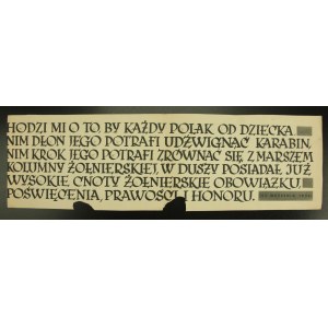 Afis cituje maršála Józefa Piłsudského (359)