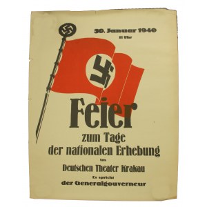 Deutsches Plakat zum Zweiten Weltkrieg Krakau 1940 (362)