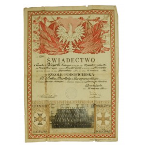 Certificate of the Non-Commissioned Officer School of the 65th Infantry Regiment, Grudziądz 1939 (271).