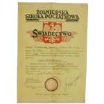 Świadectwo i fotografia Żołnierska Szkoła Początkowa 45 Pułku Piechoty, Równe 1932 r. (279)