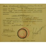 Certificate and photograph Soldiers' Initial School of the 45th Infantry Regiment, Rivne 1932 (279)