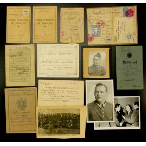 Set of documents after the commander of the 9th FTP battalion Adam Mickiewicz in France (289)