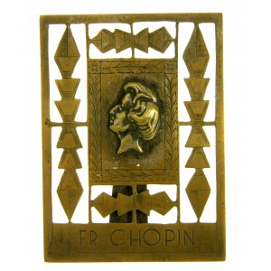 Fryderyk Chopin plaque, with stand (6)