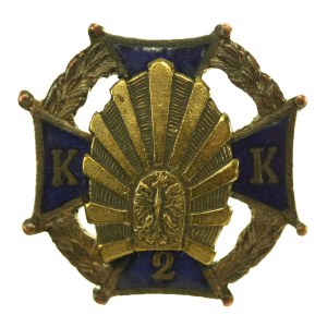 II RP Badge of Cadet Corps No. 2, Chelmno. Miniature. (61)
