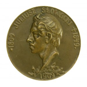Juliusz Słowacki 1909 medaila. Raška. (102)