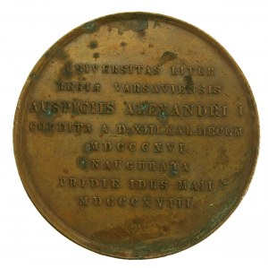 Medal to commemorate the founding of the University of Warsaw 1818. (103)