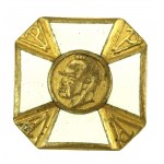II RP Kommandantenabzeichen der militärischen Ausbildung zusammen mit Miniatur (151)