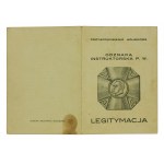 II RP, Abzeichen des Ausbilders der allgemeinen militärischen Ausbildung zusammen mit Karte 1934 (168)