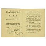 II RP, Odznaka Komendancka Przysposobienia Wojskowego wraz z legitymacją 1935 (169)