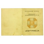 II RP, Kommandantenabzeichen der militärischen Ausbildung, zusammen mit Zertifikat 1935 (169)