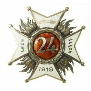 II RP, Offiziersabzeichen des 24. Infanterieregiments (113)