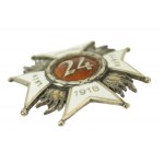 II RP, důstojnický odznak 24. pěšího pluku (113)