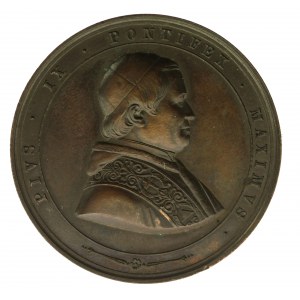 Vatikanstadt, Medaille von Papst Pius IX., St. Pauls Basilika (203)
