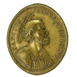 Vatikan, Medaille St. Petrus der Apostel. Pforte des Himmels 1750 (205)