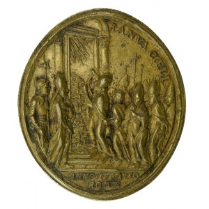 Vatikán, medaile sv. Petra apoštola. Brány nebeské 1750 (205)