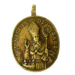 Watykan, medal Św. Mikołaj z Bari, XVIII w. (208)