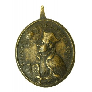 Medaille des Heiligen Stanisław Kostka, Schutzpatron von Polen und Litauen, 18. Jahrhundert (210)