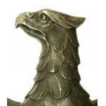 Eagle spearhead of the banner of the ZBOWiD organization. Silver. (14)