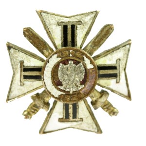 II RP, Odznak Svazu bývalých dobrovolníků polské armády. Miniatura (310)