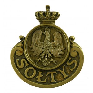 II RP, Oznaka Sołtys ok. 1918 r. Bracia Łopieńscy. (356)