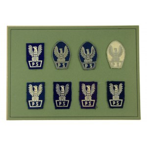 People's Republic of Poland, Set of Eagles for General Self-Defense cap, 8 pieces (360)