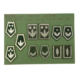 People's Republic of Poland, Forester's uniform patches set, 11 pieces (361)