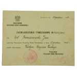 Volksrepublik Polen, Orden und Urkunden nach einem Offizier der polnischen Armee (362)