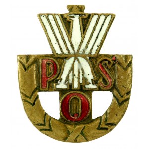II RP i PSZnZ, Zestaw trzech miniatur odznak. POS - 2 szt. oraz 2 Korpus Polski (369)