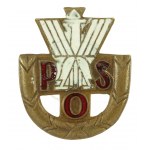 II RP i PSZnZ, Zestaw trzech miniatur odznak. POS - 2 szt. oraz 2 Korpus Polski (369)