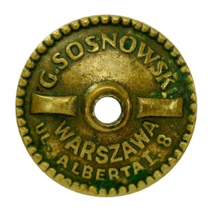 II RP, Gustaw Sosnowski Warschau Mutter. Durchmesser 18,5 mm (403)