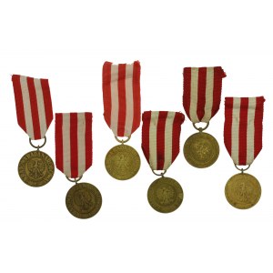 Poľská ľudová republika, sada 6 medailí za víťazstvo a slobodu. Roky 1940-1980 (423)