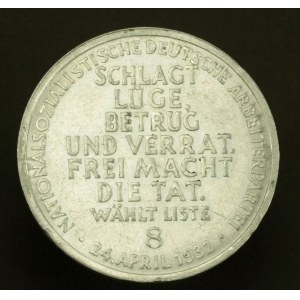Deutschland, NSDAP-Medaille, Preußische Landtagswahlen 1932 (430)