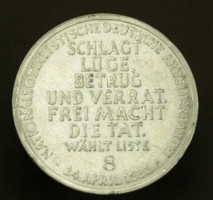 Niemcy, Medal NSDAP, Wybory do pruskiego Landtagu 1932 (430)