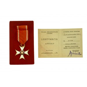 People's Republic of Poland, Knight's Cross of the Order of Polonia Restituta together with a card (424)