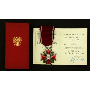 Kommunistische Partei der Volksrepublik Polen, Silbernes Verdienstkreuz mit Urkunde (435)