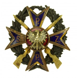 II RP, Badge of the School of Professional Infantry NCOs, numbered (85)